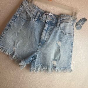 Light Blue Denim Shorts